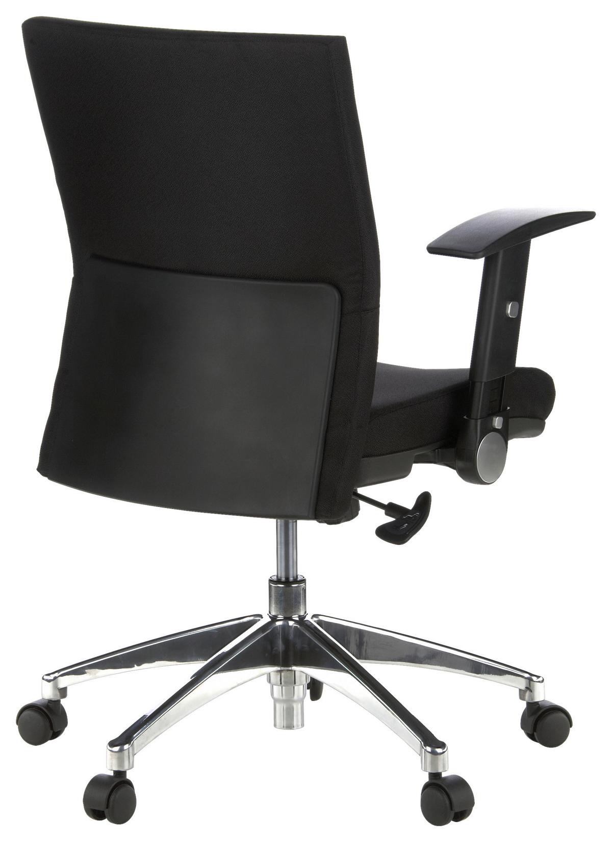 Drehstuhl Laguna Pro Schwarz - Schwarz, MODERN, Kunststoff/Textil (56/103/43cm) - MID.YOU