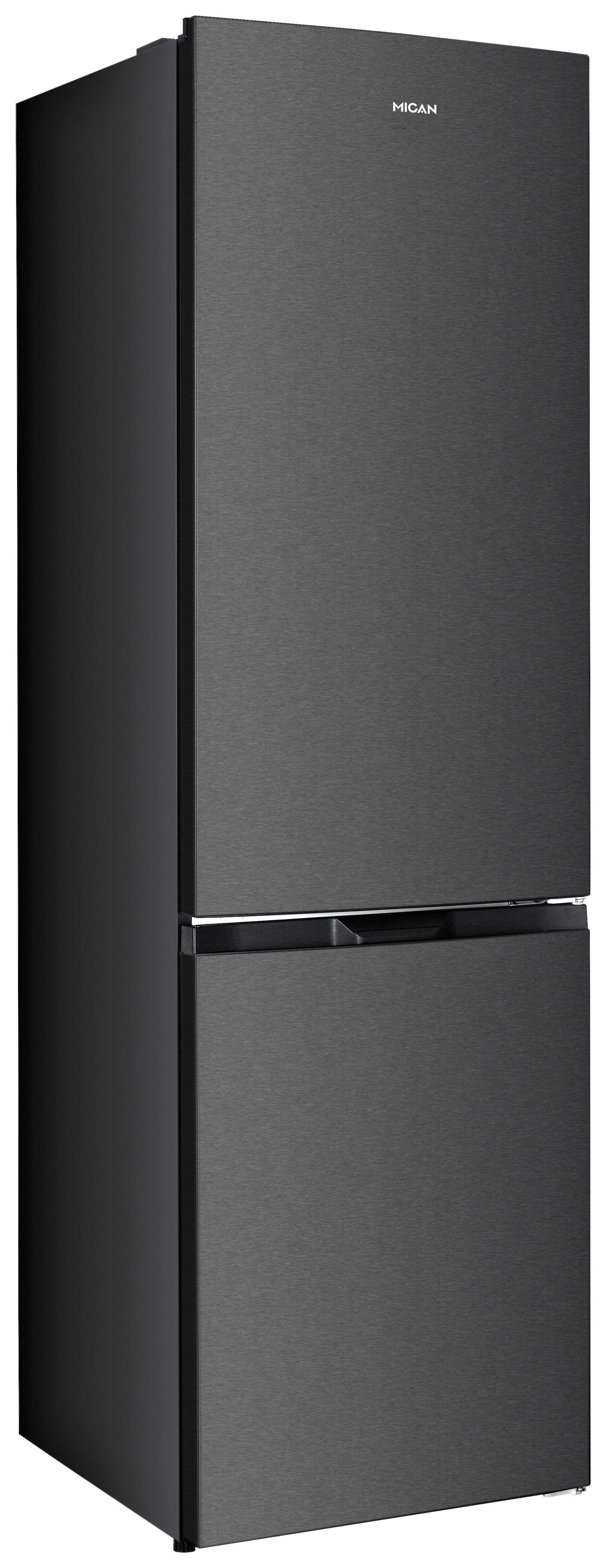 Kühl-gefrier-kombination Skhbmf55nfsd - Schwarz, Basics, Glas/Kunststoff (60/180/54cm) - Mican