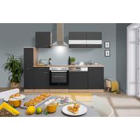 Küchenblock Merle Küchenblock 250 Cm - Eichefarben/Grau, Basics, Holzwerkstoff (250cm) - Respekta