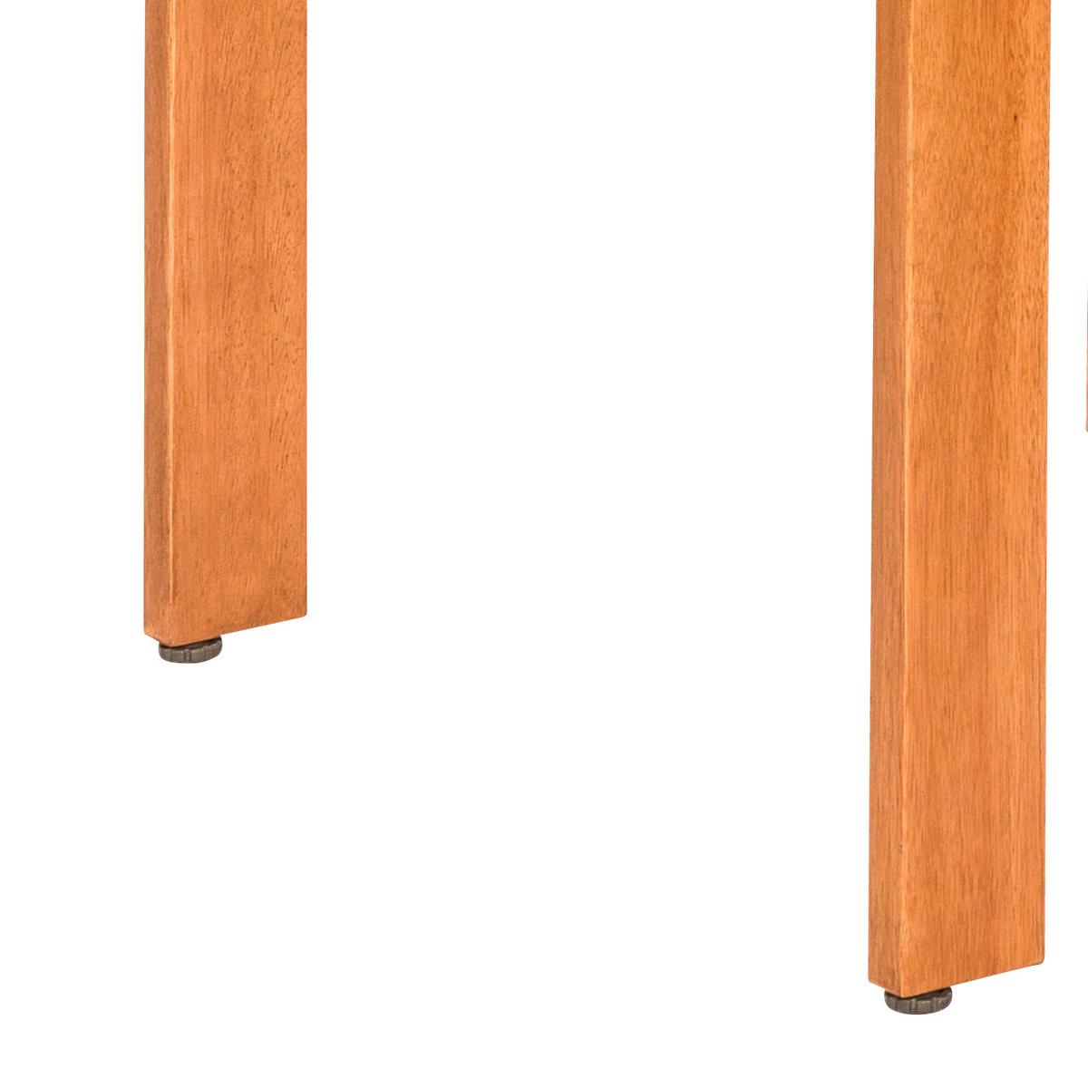 Balkonmöbel Set Maracaibo Eukalyptusholz - Braun/Grün, KONVENTIONELL, Holz/Textil - Gardenson