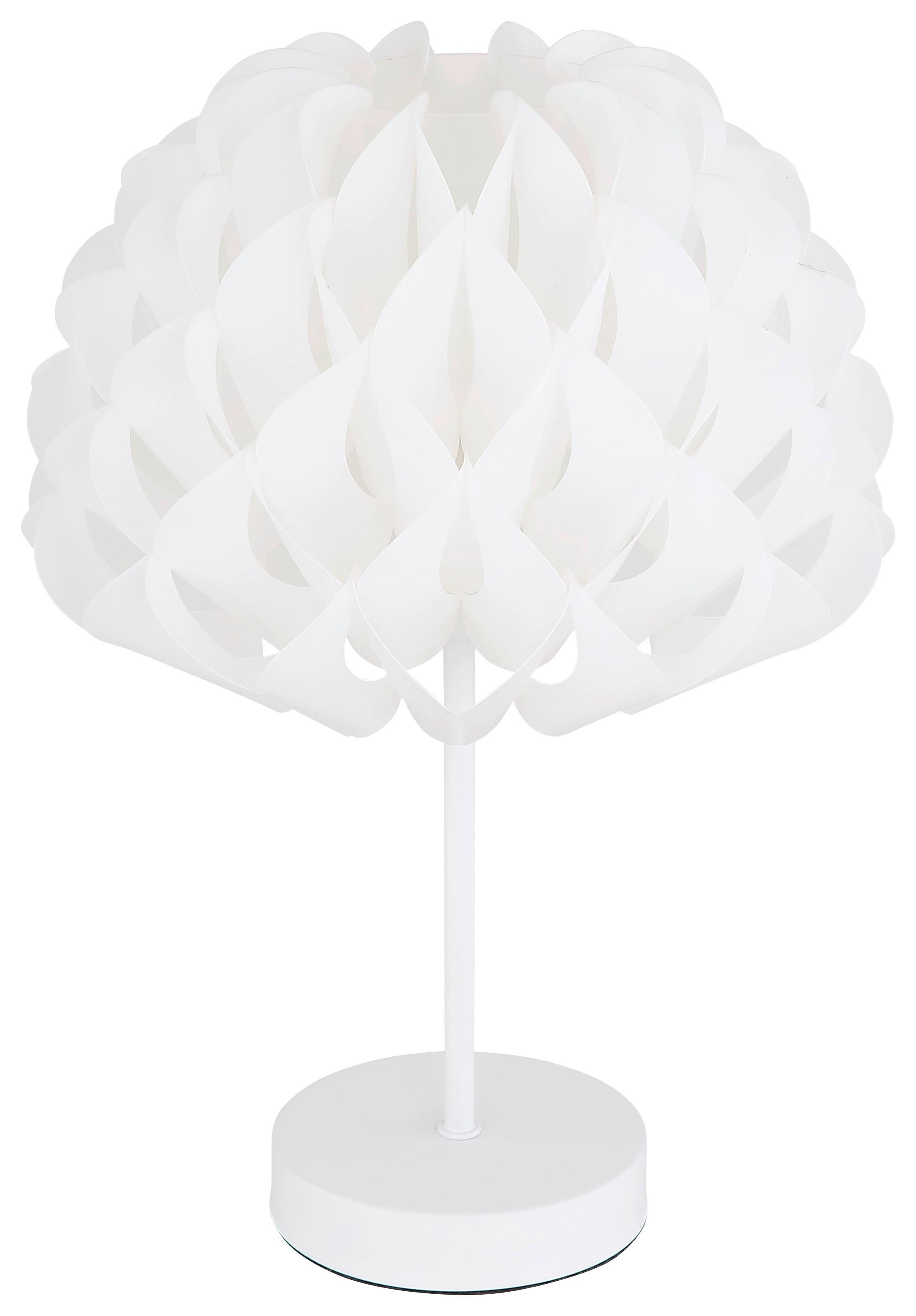 Tischlampe Irene Weiß Mit Schalter