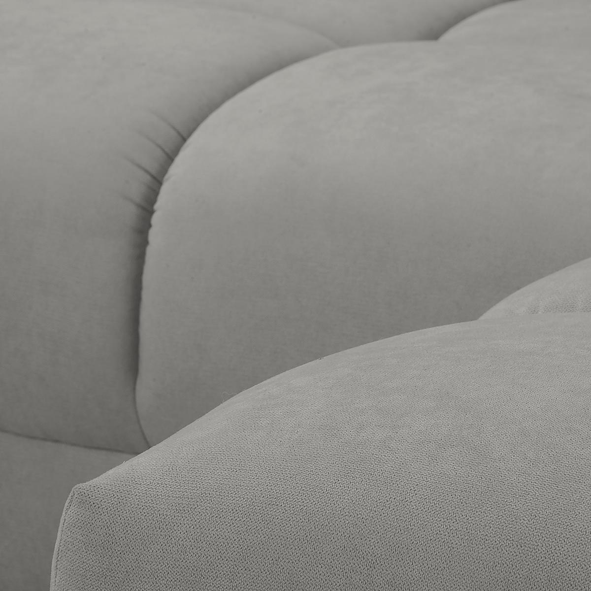 Ecksofa Azzuro Grau S: 256x175 Cm - Silberfarben/Grau, Design, Textil (256/175cm) - Livetastic