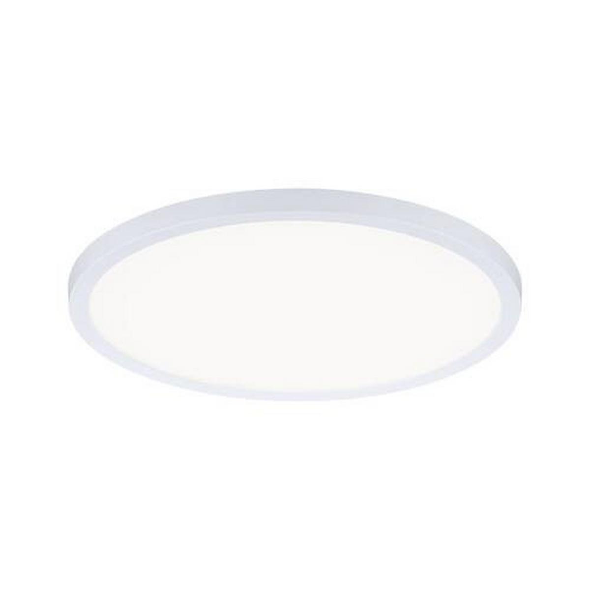 Led-paneel Ø 23 Cm Rund Dimmbar - Weiß, Design, Kunststoff (23,0cm) - Paulmann