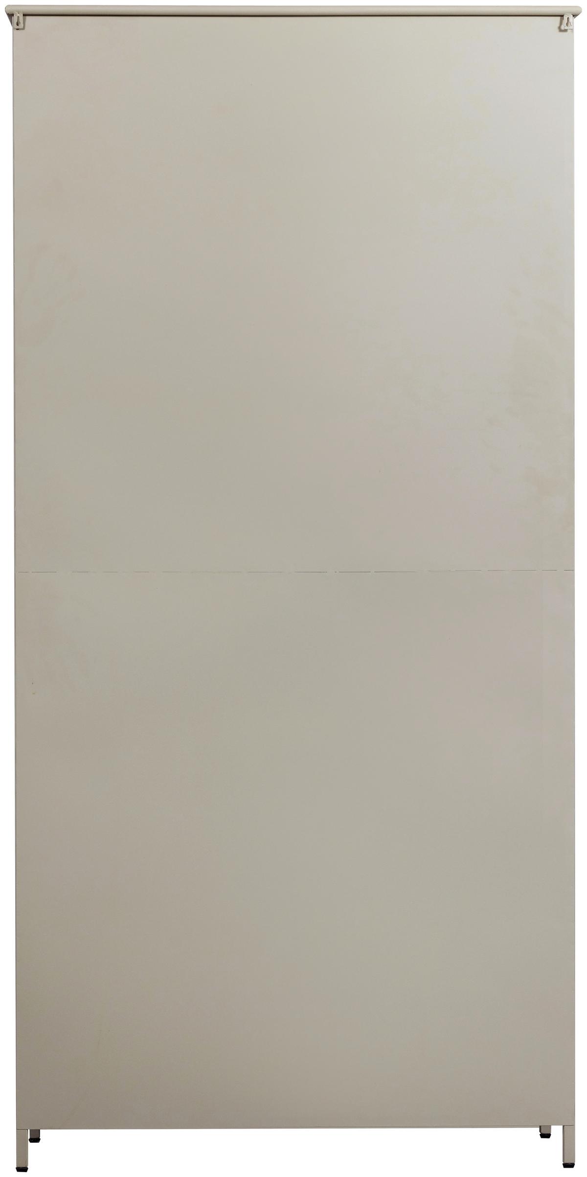 Vitrine Exhibit Sandfarben B: 96 Cm - Sandfarben, Design, Glas/Metall (96/200/40cm) - Livetastic