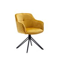 Armlehnstuhl Gelb B: 59 Cm - Gelb/Schwarz, MODERN, Textil/Metall (59/83/60cm) - Livetastic