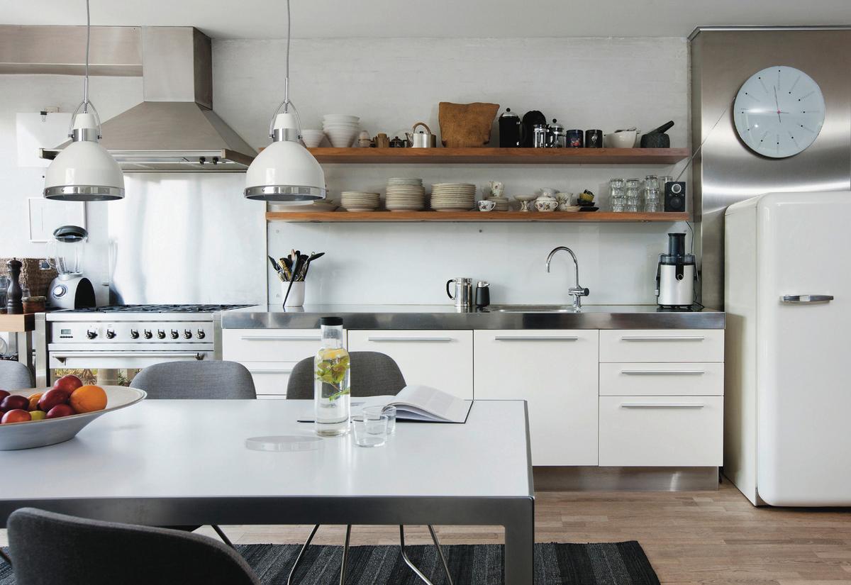 Hängeleuchte H: 135 cm 1-Flammig, kippbar - Weiß, Design, Metall (22,8/135cm) - Näve