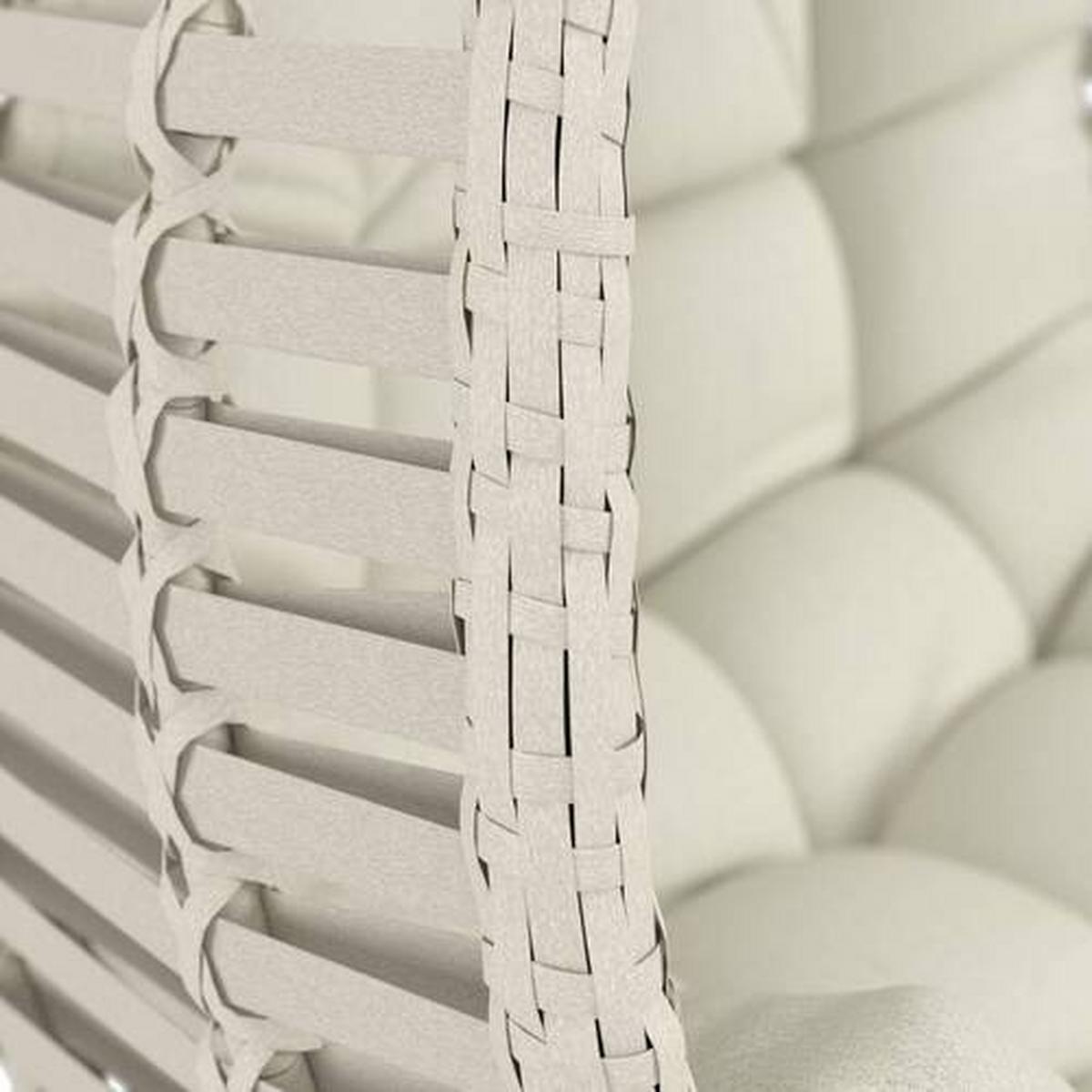 ZÁVESNÉ KRESLO NANCY - krémová/tmavosivá, Modern, kov/textil (105/196/120cm) - Bessagi Garden