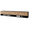 Lowboard Amadeo A180 Inkl. Beleuchtung - Eiche Wotan/Schwarz, Basics, Holzwerkstoff (180/30/31cm) - P & B