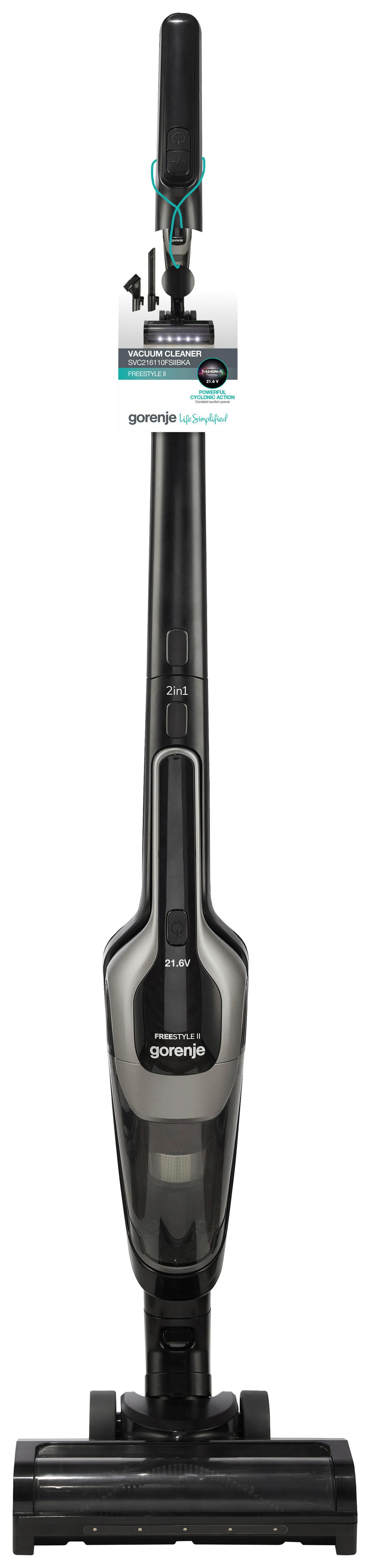 Akku Bodenstaubsauger Svc216110fsiibka - Dunkelgrau, Basics, Kunststoff (26/118/17cm) - Gorenje