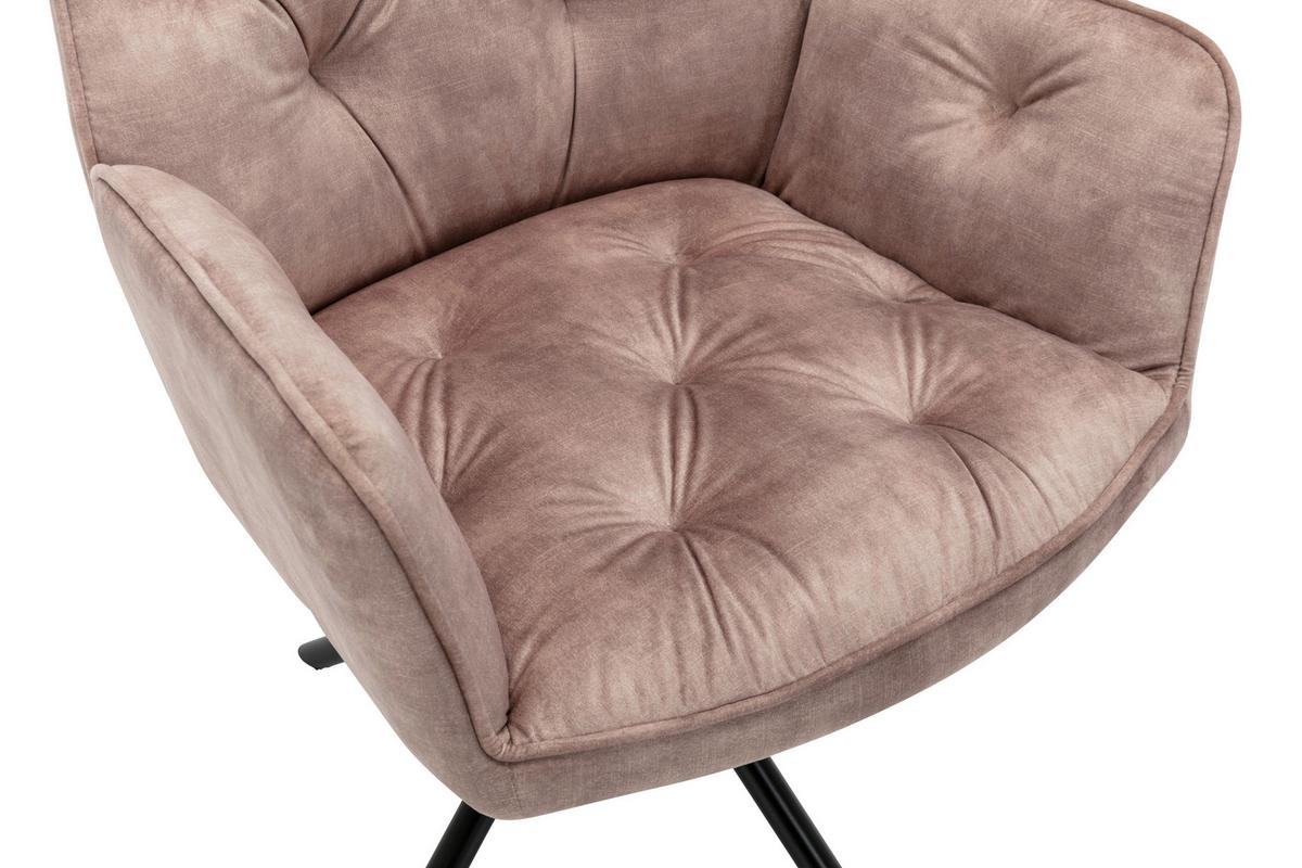 Esszimmerstuhl Sarina Beige/ Schwarz Gepolstert 2-Er Set - Beige/Schwarz, Basics, Textil/Metall (59,9/89/62cm) - MID.YOU