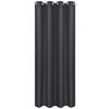 Vorhang Mit Ösen Barnaby 140x235 cm Schwarz - Schwarz, KONVENTIONELL, Textil (140/235cm) - Ondega