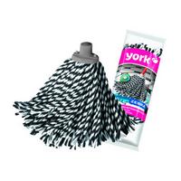 Pótfelmosófej York - fekete, műanyag/textil (12/37/8cm)