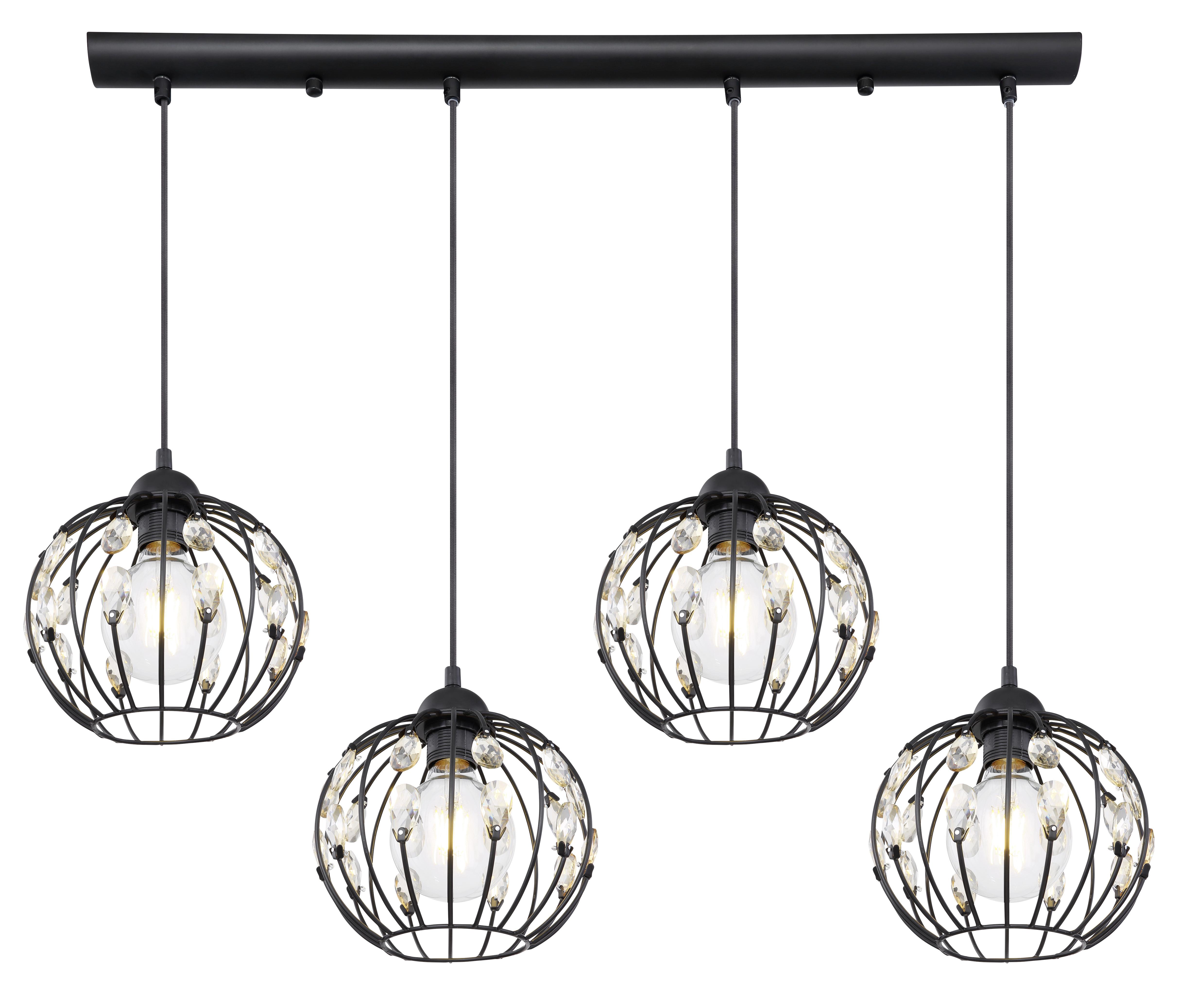 Hängeleuchte Kristall H: 120 cm 4-Flammig