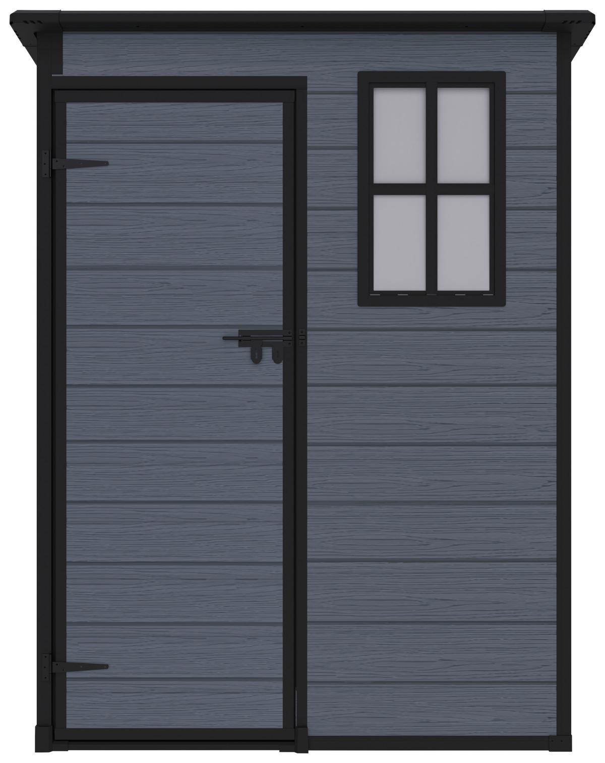 Gartenhaus Nizza - Grau, MODERN, Kunststoff/Metall (152/193/92cm) - Homezone