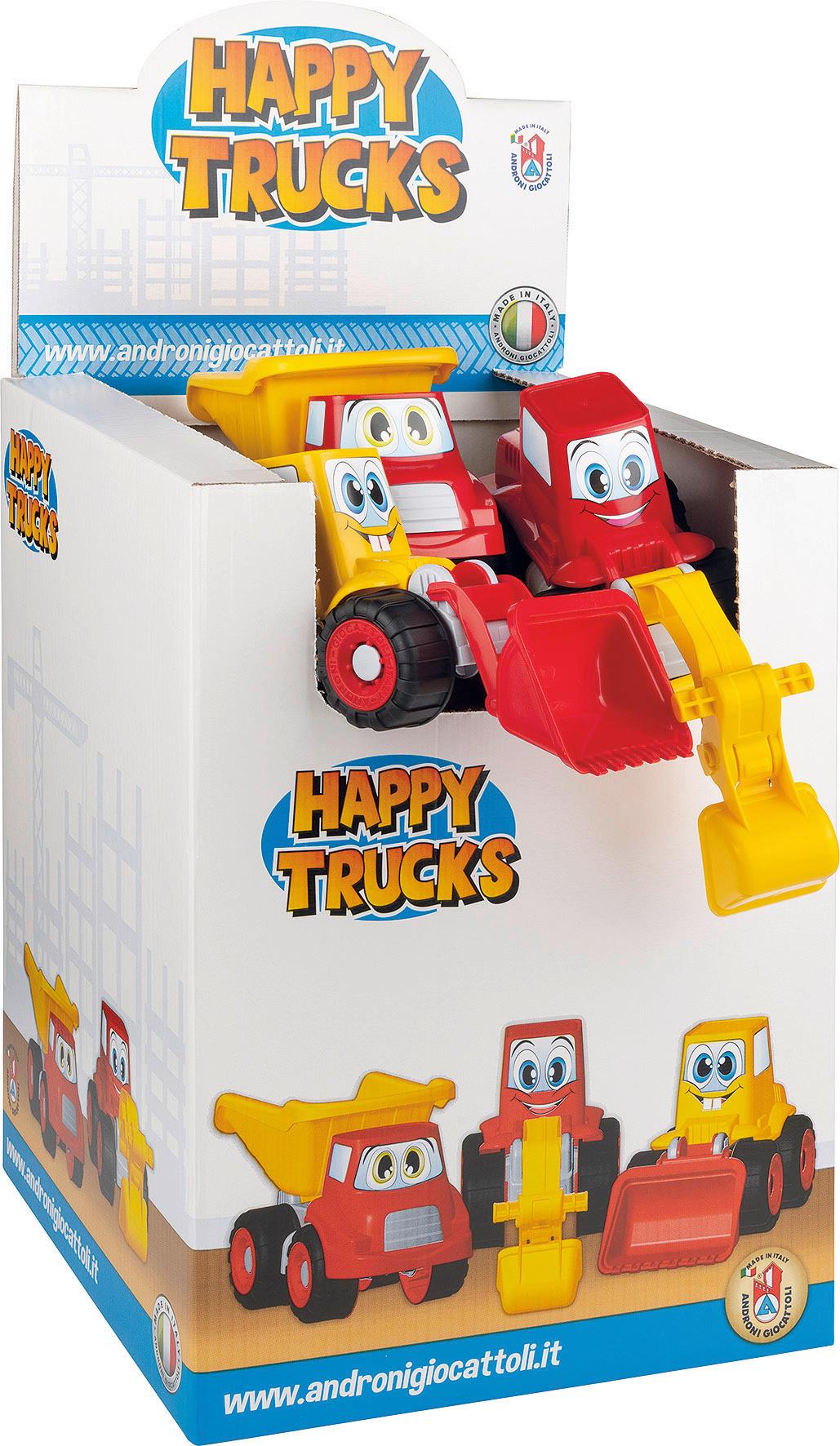 Spielfahrzeug Happy Trucks - Gelb/Rot, Basics, Kunststoff (28/15/12cm)
