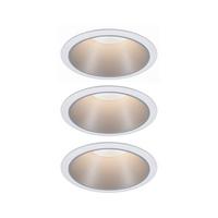 Einbauspot Ø 8,8 Cm Weiß/ Silberfarben 3-Teilig Dimmbar - Design (8,8cm) - Paulmann