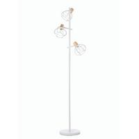 Stehleuchte Ginger Weiß L: 36 Cm - Weiß/Sahara, Basics, Glas/Kunststoff (36/36/153cm)