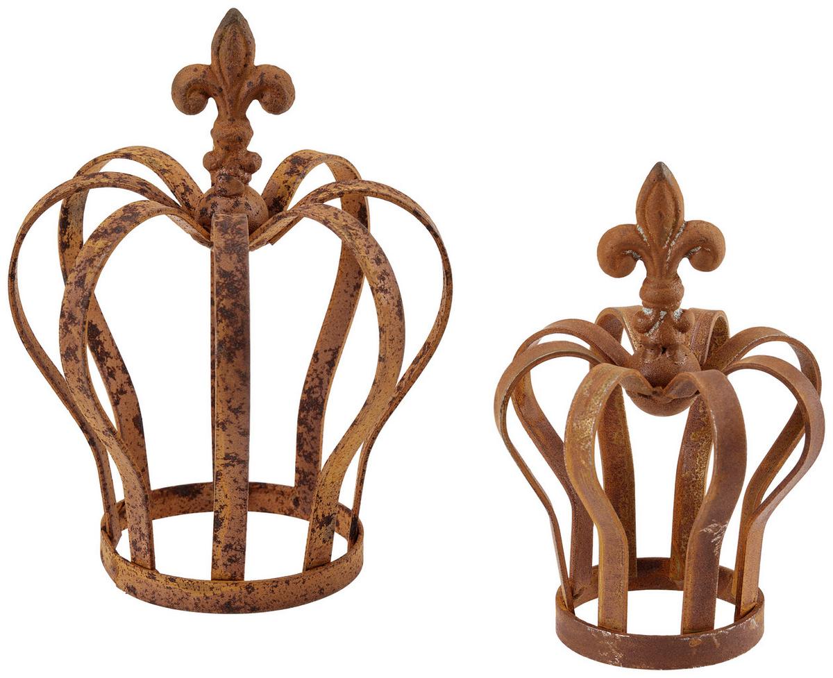 Dekokrone D/h: Ca. 13/16cm, Friso - Rostfarben, KONVENTIONELL, Metall (13/16cm) - Luca Bessoni