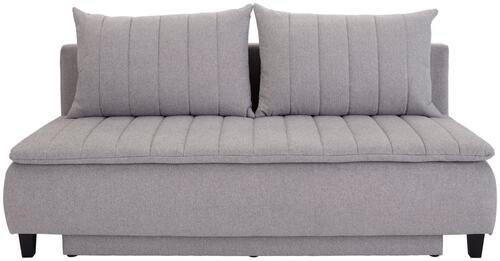 BOXSPRINGOVÁ POHOVKA MARINO - černá/světle šedá, Moderní, dřevo/textil (208/102/96cm) - Luca Bessoni