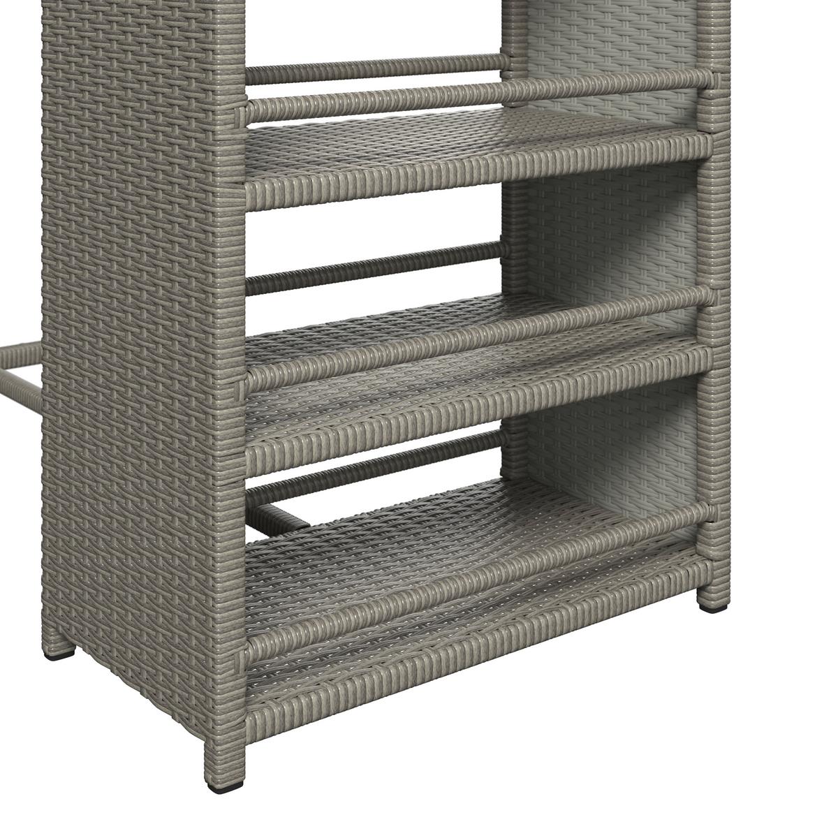 Loungegarnitur Mentone - Grau, MODERN, Kunststoff/Textil (120/90/60cm) - Beldano