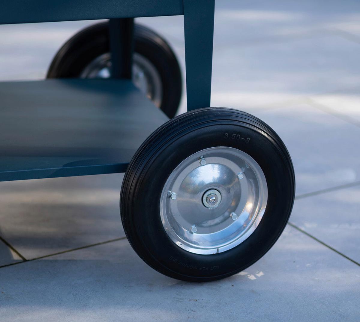 Hochbeet Stahl Swivel mit Ablagen 60/80/120 cm - Anthrazit, Basics, Metall (60/80/120cm)