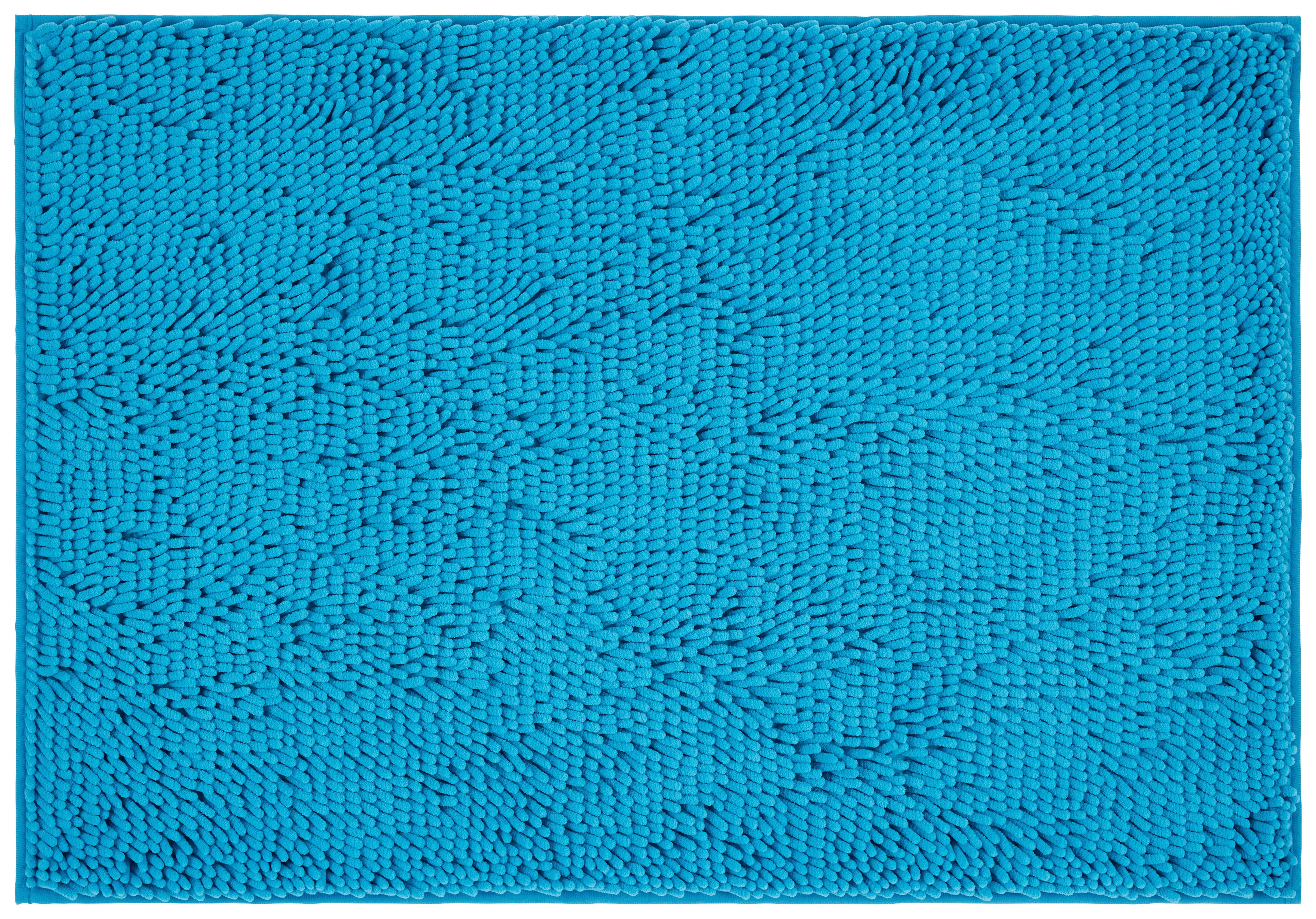 Badematte Liliane - Türkis, KONVENTIONELL, Kunststoff (60/90cm) - Ondega