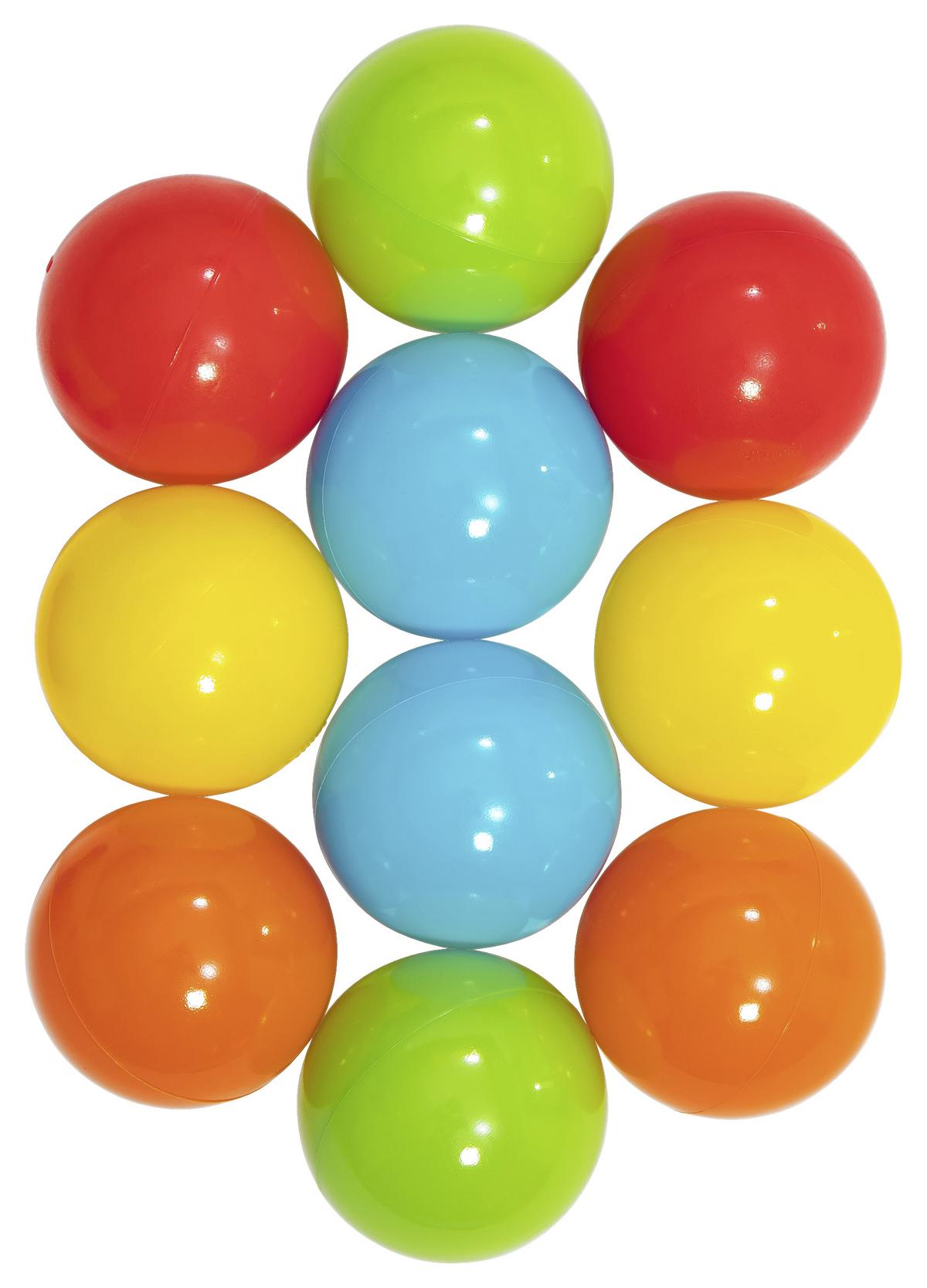 Ballspieltisch Entdecker Ab 2 Jahren Mit 10 Bällen - Rot/Multicolor, Basics, Kunststoff (76/71/77,5cm) - Ambia Garden