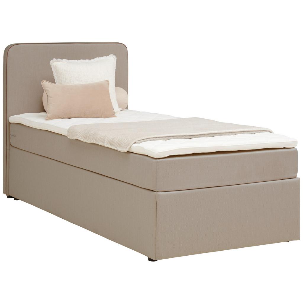 Boxbett mit Topper 90x200 cm Anton, Beige