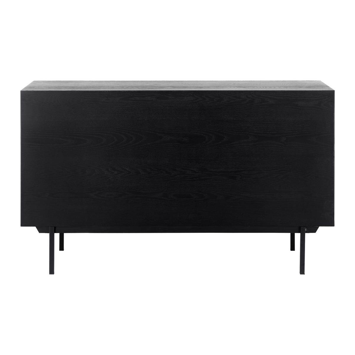 Příborník ROMA černý - černá, Moderní, kov/dřevo (131,5/77/42cm) - Bessagi Home