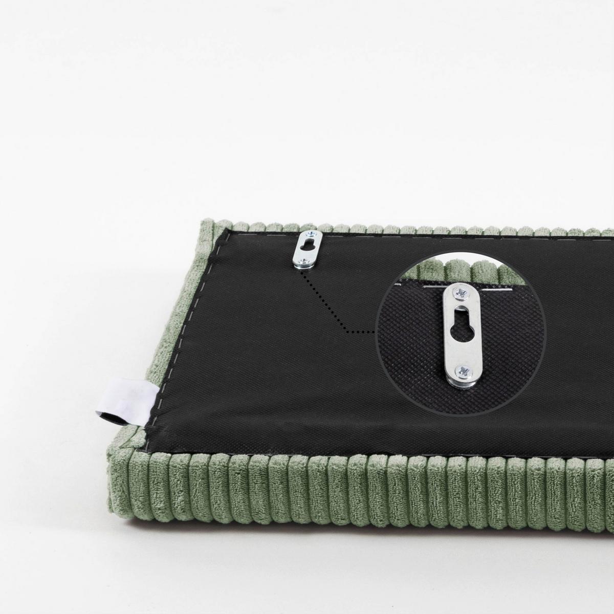 POLSTERPANEEL WANDKISSEN SALBEI - Salbeigrün, Basics, Kunststoff/Textil (75/30/5cm)