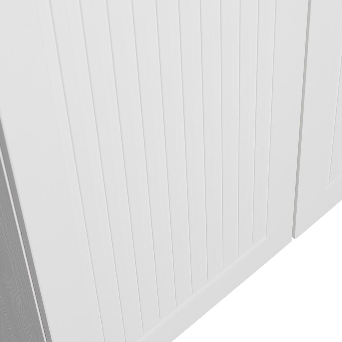 DREHTÜRENSCHRANK Spike Weiß B: 110cm - Weiß, Basics, Holz (110/210/55cm) - MID.YOU