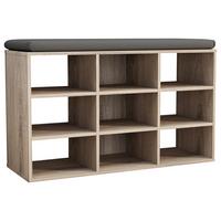 SCHUHREGAL Hinsol Sonoma Eiche, 80 cm - Sonoma Eiche, Design, Holzwerkstoff (80/50/30cm) - MID.YOU