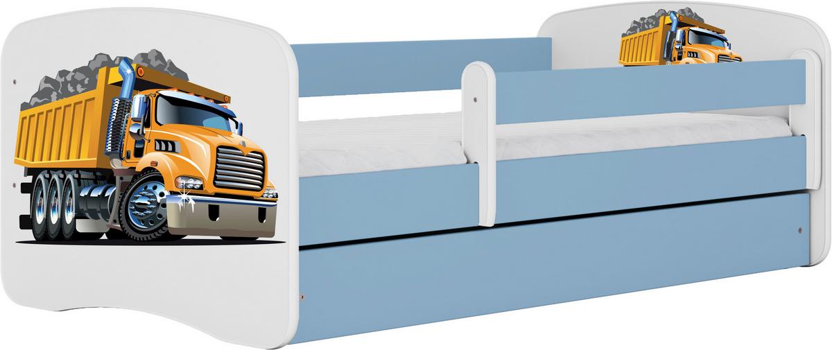 Kinder-/Juniorbett Babydreams inkl. Matratze 80x160 - Blau/Birkefarben, MODERN, Holz/Holzwerkstoff (80/160cm) - MID.YOU