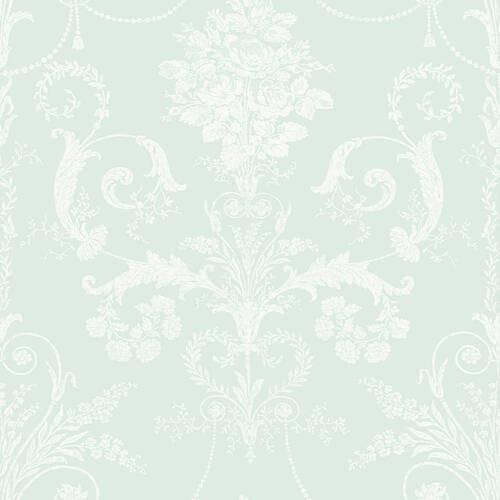 Vliestapete Josette Duck - Blau, Basics, Papier/Kunststoff (52/1000cm)