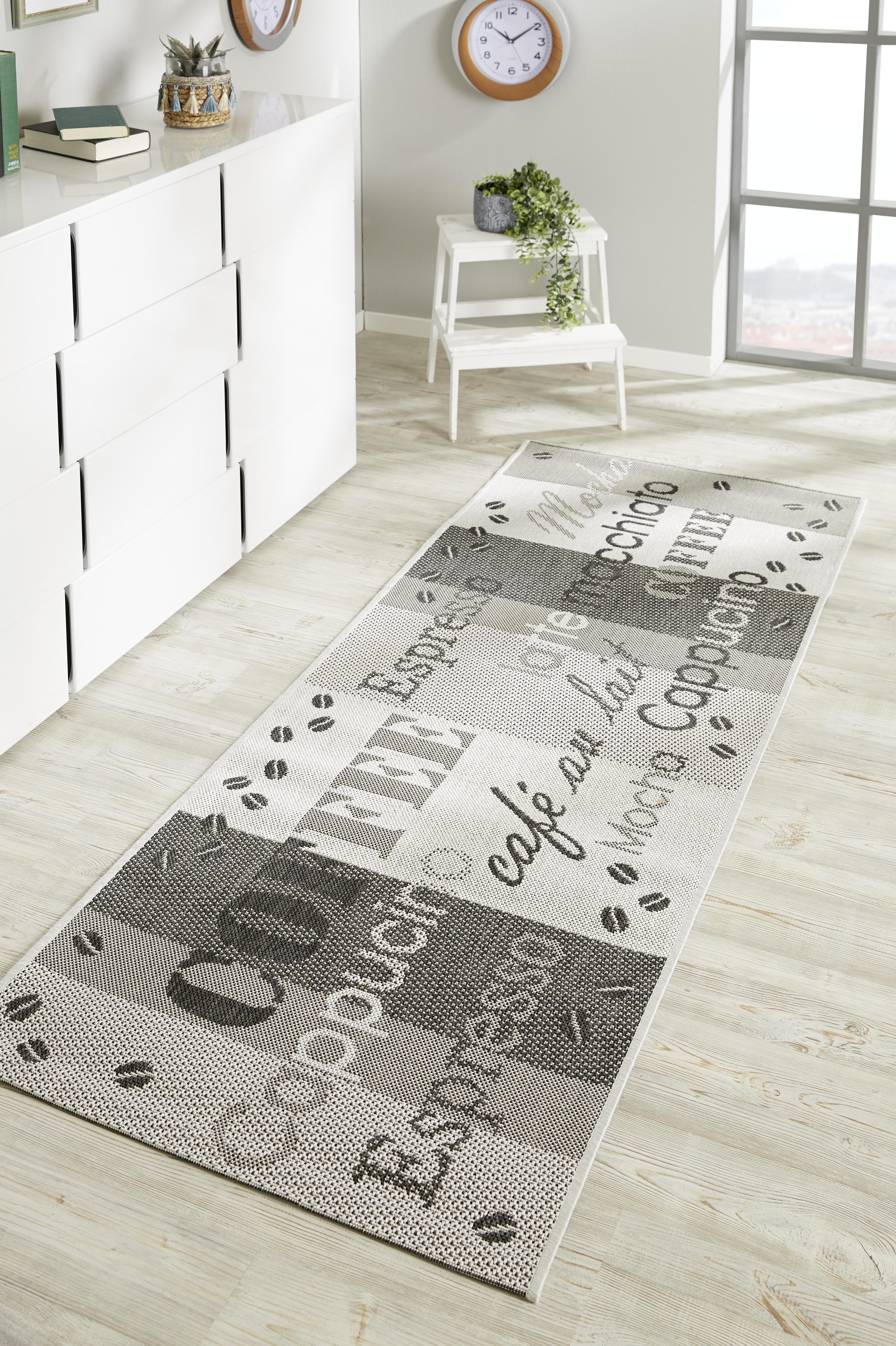 Teppich Läufer Küche Anthrazit Coffee 80x200 Cm - Anthrazit/Silberfarben, Basics, Textil (80/200cm) - James Wood