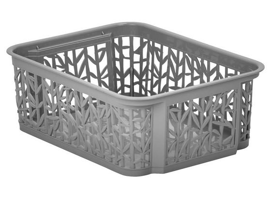 Úložný Košík Bamboo - sivá, umelá hmota (23,5/17,7/8,5cm) - Mömax modern living Úložný Košík Bamboo - sivá, umelá hmota (23,5/17,7/8,5cm) - Mömax modern living