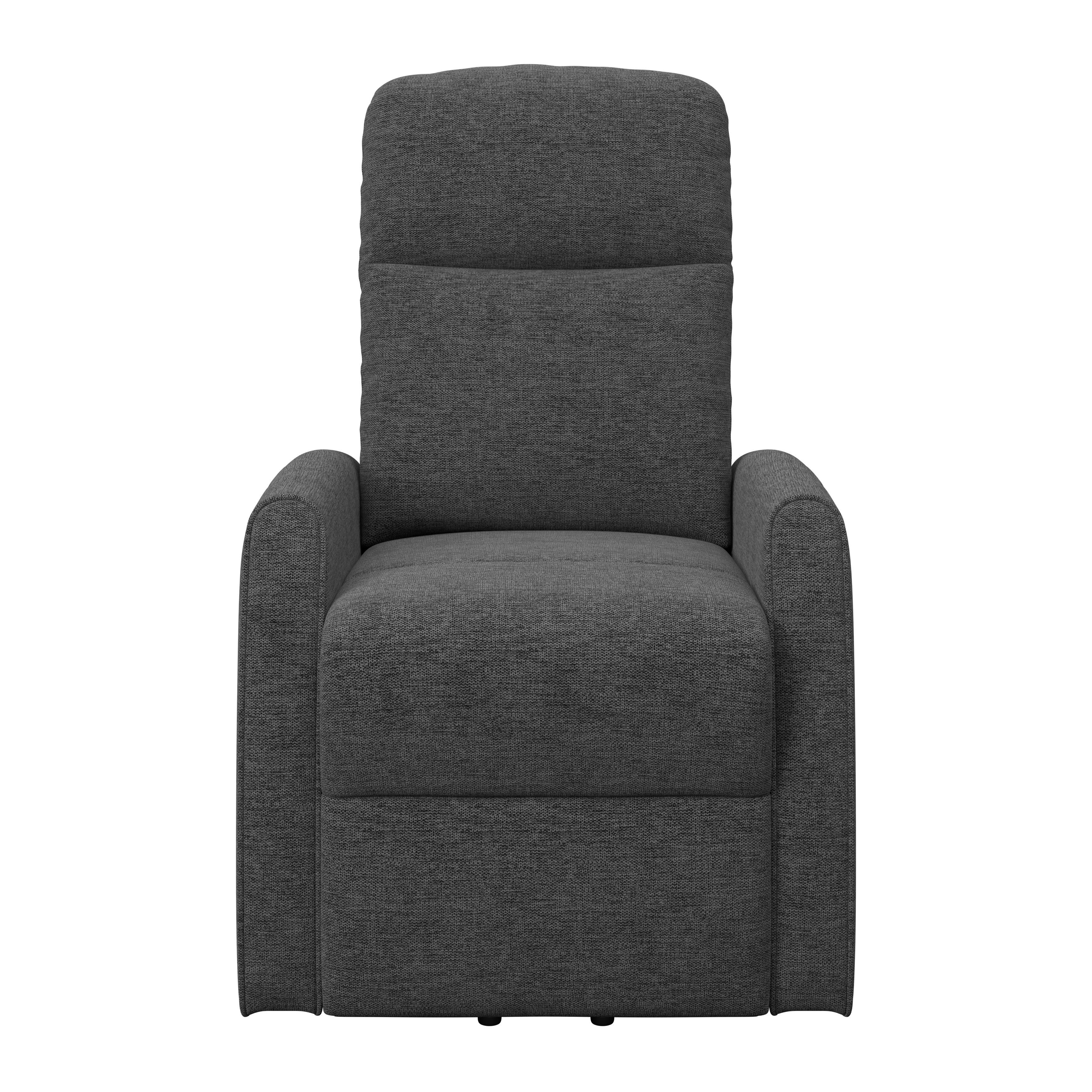 Fernsehsessel Athen dunkelgrau, B: 67,5 cm - Dunkelgrau, MODERN, Holz/Textil (67.5/107/88.5cm)