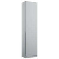 Drehtürenschrank 47 cm Alabama, Seidengrau - Hellgrau, MODERN, Holzwerkstoff (47/229/54cm)