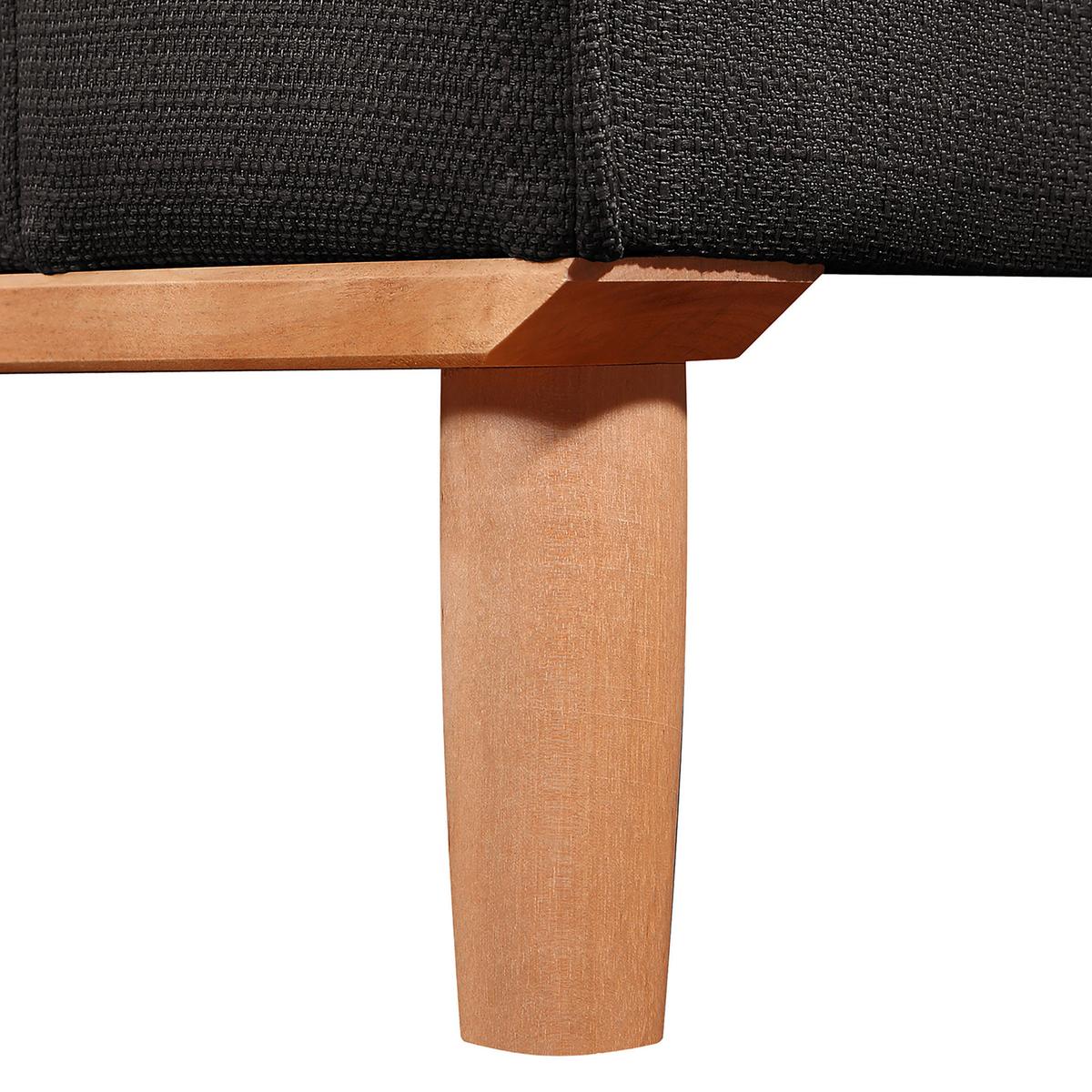 Ecksofa Beata Dunkelgrau S: 150x230 cm - Wengefarben/Dunkelgrau, Design, Textil (150/230cm) - Livetastic