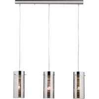 Függőlámpa Darcy - krómszínű, Romantik / Landhaus, Üveg/fém (64,5/120cm) - James Wood