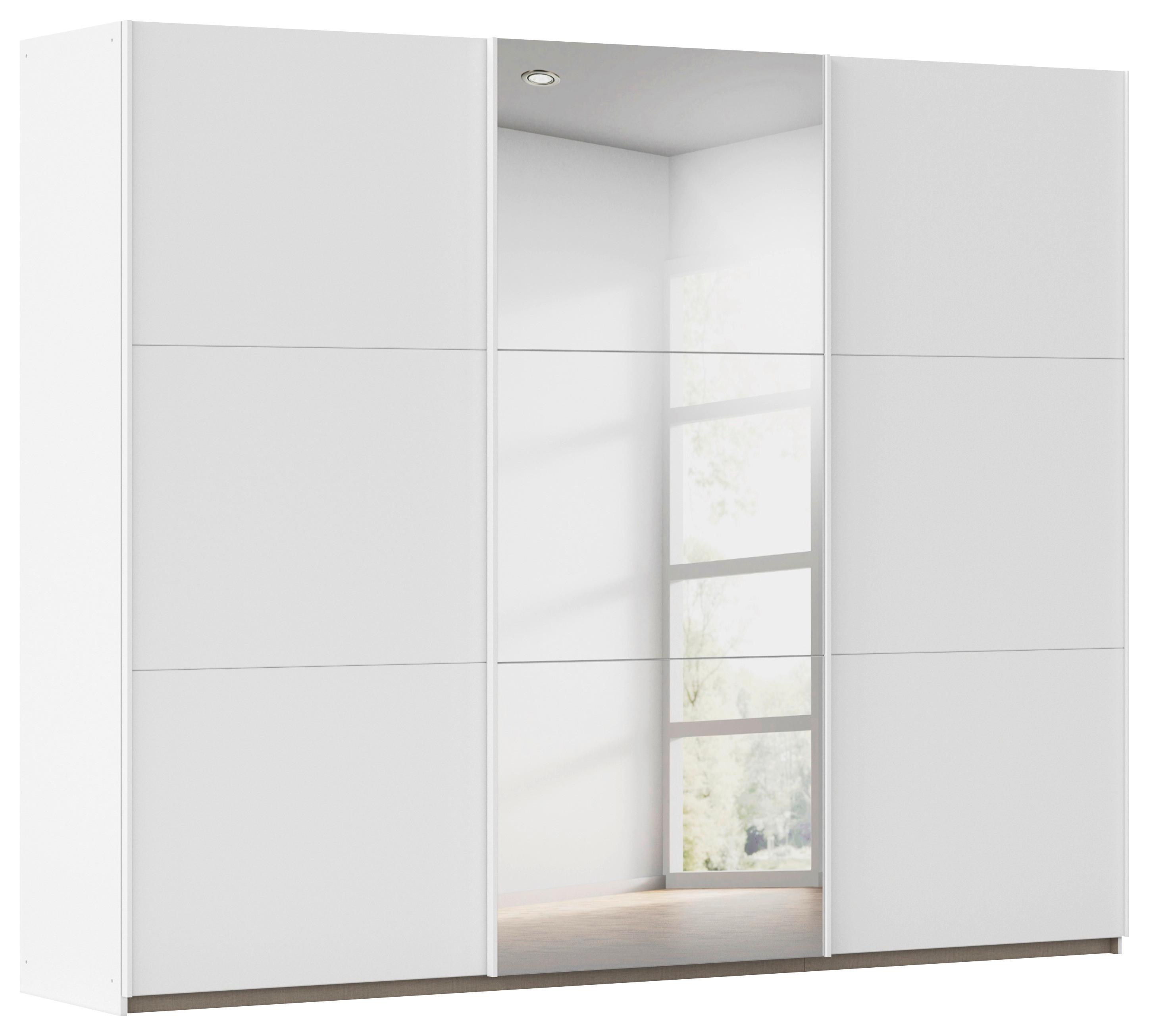 SCHWEBETÜRENSCHRANK Berny, Alpinweiß B: 261 cm - Weiß, Trend, Holzwerkstoff (261/210/59cm) - Rauch Möbel