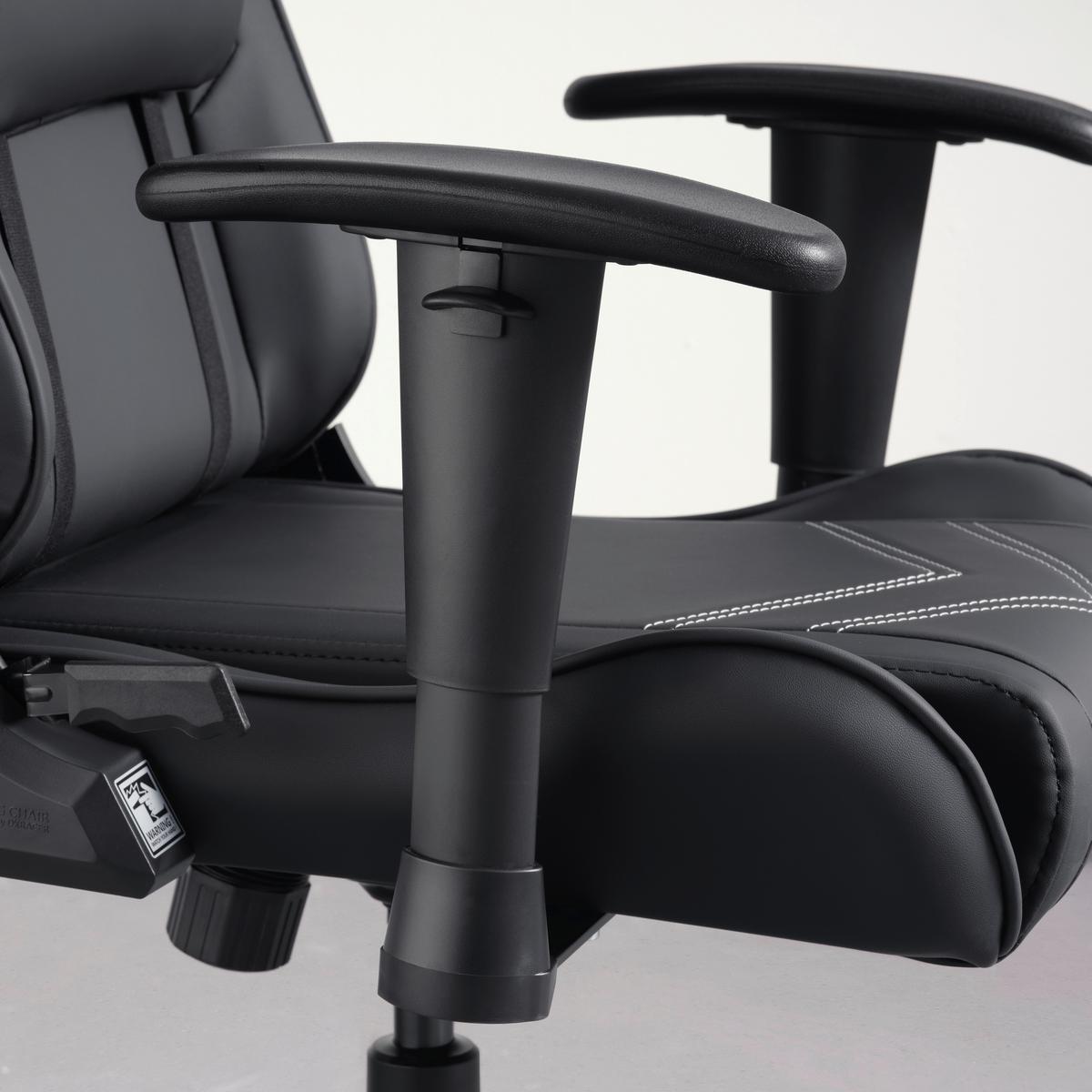 Herné kreslo PRINCE -EXKLUSIV- - čierna/biela, Modern, textil/plast (67/126/67cm) - Dxracer
