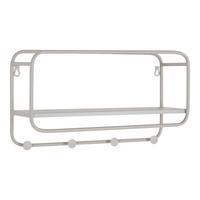 HUTABLAGE Feira Hellgrau B: 45cm - Hellgrau, Basics, Metall (45/25/15cm) - MID.YOU