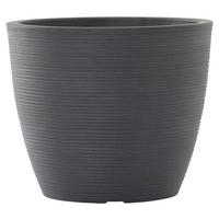 Pflanzentopf Anthrazit D: 38 Cm Rund - Anthrazit, Basics, Kunststoff (38/32cm) - Siena Garden