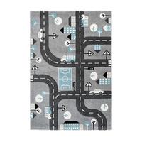 Spielteppich Großstadt Silberfarben Marree 80x150 Cm - Silberfarben, Trend, Kunststoff (80/150cm) - Kayoom