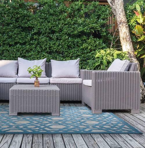 Outdoorteppich 503119374192 - Blau, Basics, Textil (200/290cm)