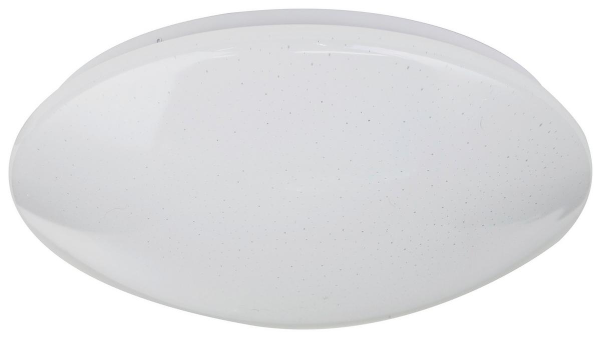 LED-Deckenleuchte Ø 39 cm mit Fernbedienung - Opal/Weiß, Basics, Kunststoff/Metall (39/11cm) - Globo