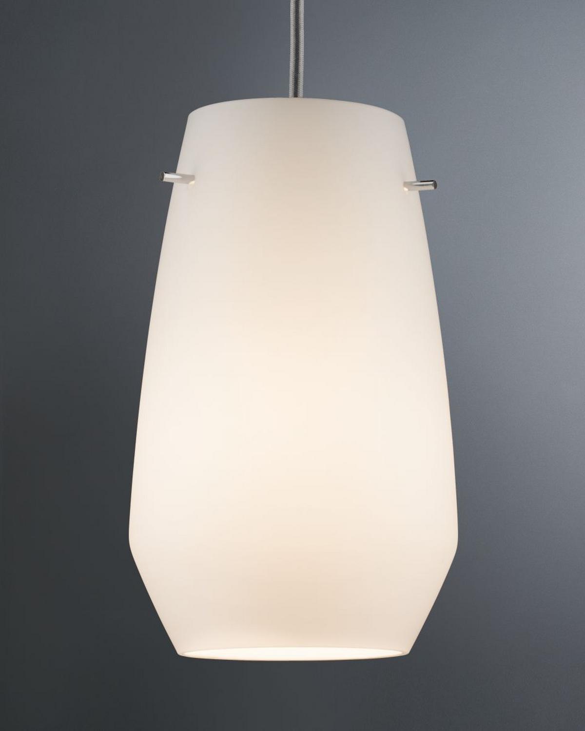 Schienensystem Urail Leuchtenschirm 95354 Opalglas - Opal, Design, Glas (17,0/28,0cm) - Paulmann