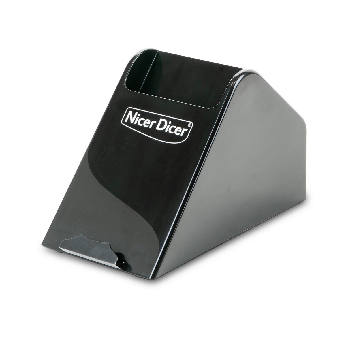 Aufbewahrungsbox Nicer Dicer Speed Kunststoff, 6 Fächer - Schwarz, Basics, Kunststoff - Genius
