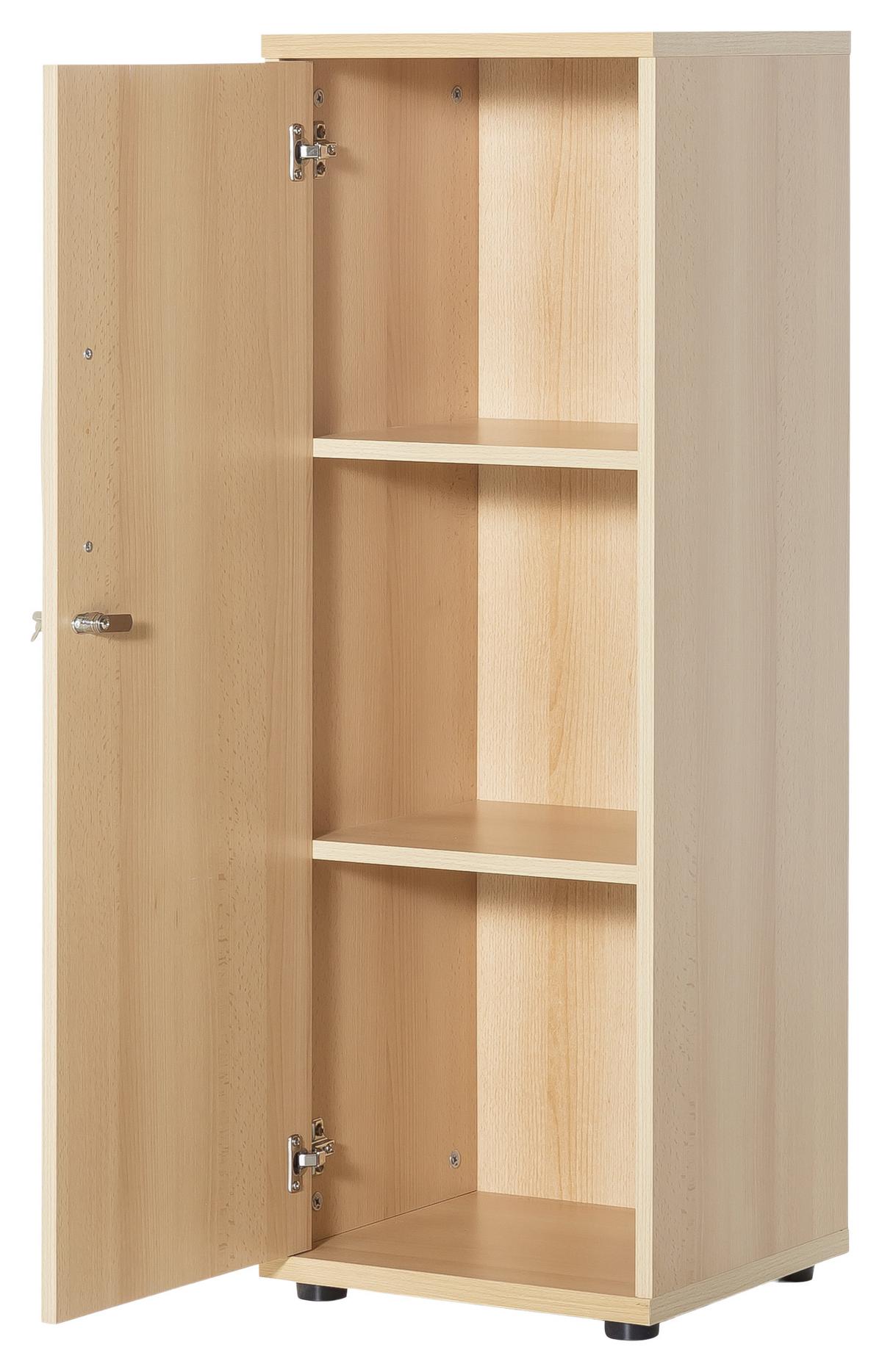 Aktenschrank versperrbar Serie 1400 Buche Dekor B 39,3 cm - Buchefarben, Basics, Holzwerkstoff (39,3/110,9/34,5cm) - MID.YOU